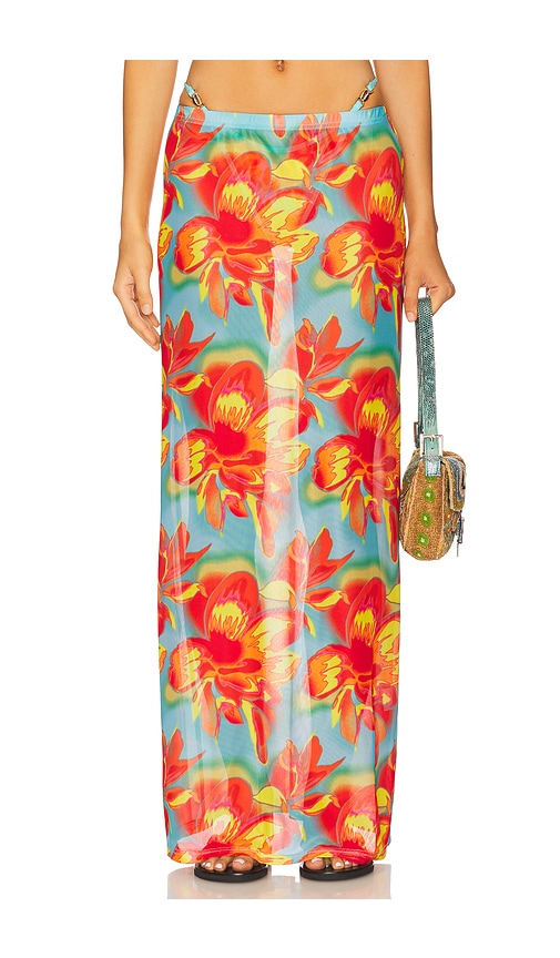Runaway The Label Miami Maxi Skirt In Multi