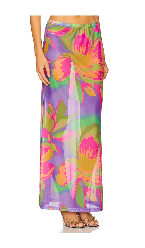 Runaway The Label Miami Maxi Skirt In Multi