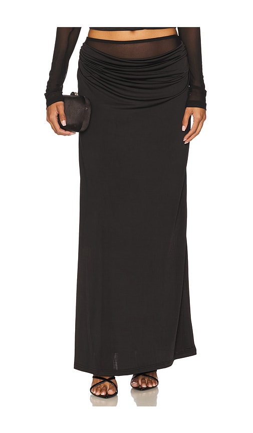 Runaway The Label Wilona Maxi Skirt In Black