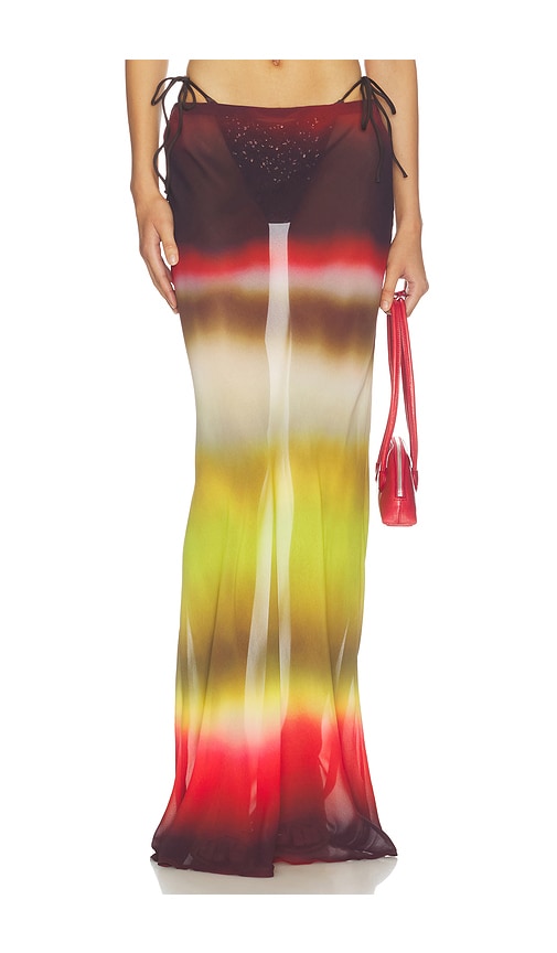 Cyrus Low Waist Sheer Maxi Skirt