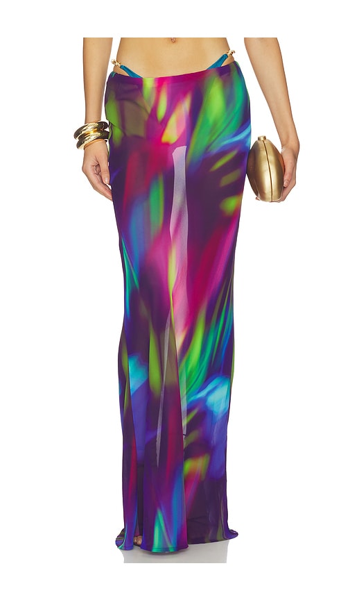 Cyrus Low Waist Sheer Maxi Skirt