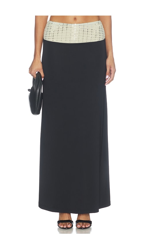 Ziva Sequin Waistband Maxi Skirt Ziva Sequin Waistband Maxi Skirt