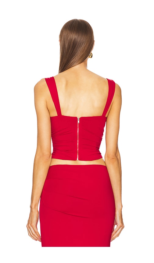  Runaway The Label Bustier-top Terrie In Red. Größe S. Also In Xs, M, L, Xl/1x. 