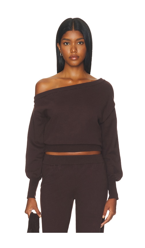 Heather Off Shoulder Knit Top