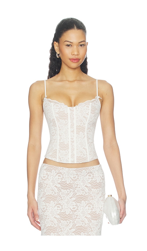 Kiani Lace Bustier by Runaway The Label in White