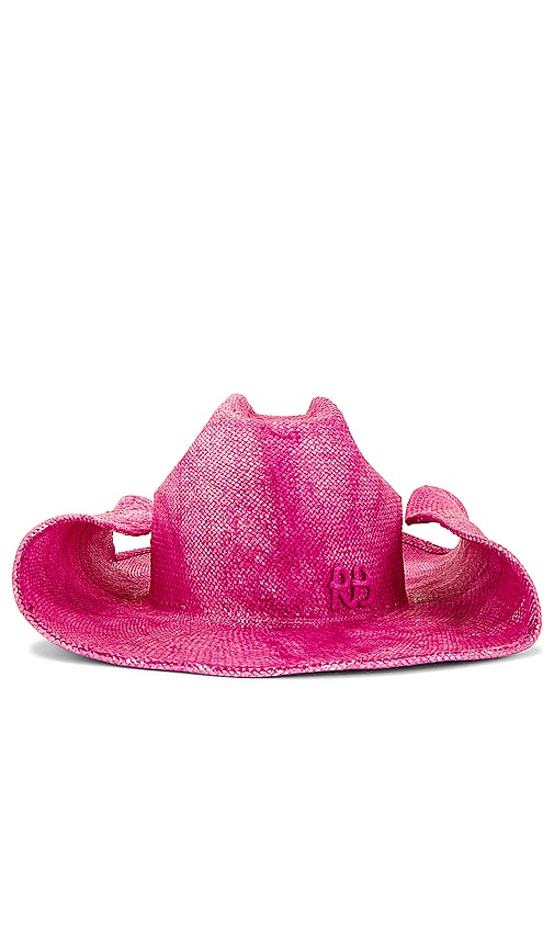 Shop Ruslan Baginskiy Dyed Cowboy Hat In 粉色