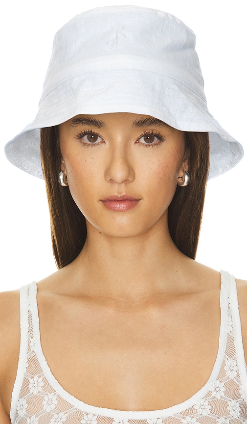Ruslan Baginskiy Monogram Bucket Hat in White | REVOLVE