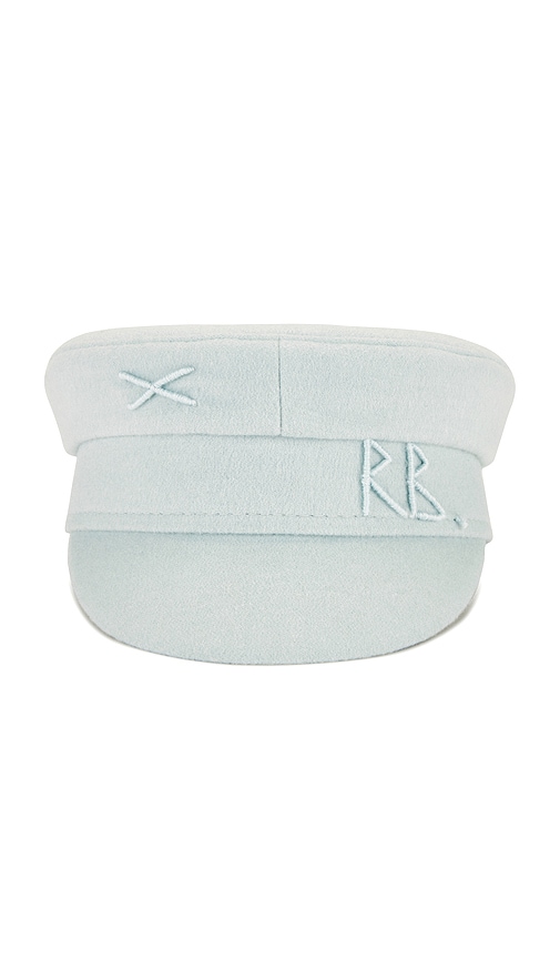 Shop Ruslan Baginskiy Logo-embellished Baker Boy Cap In Blue