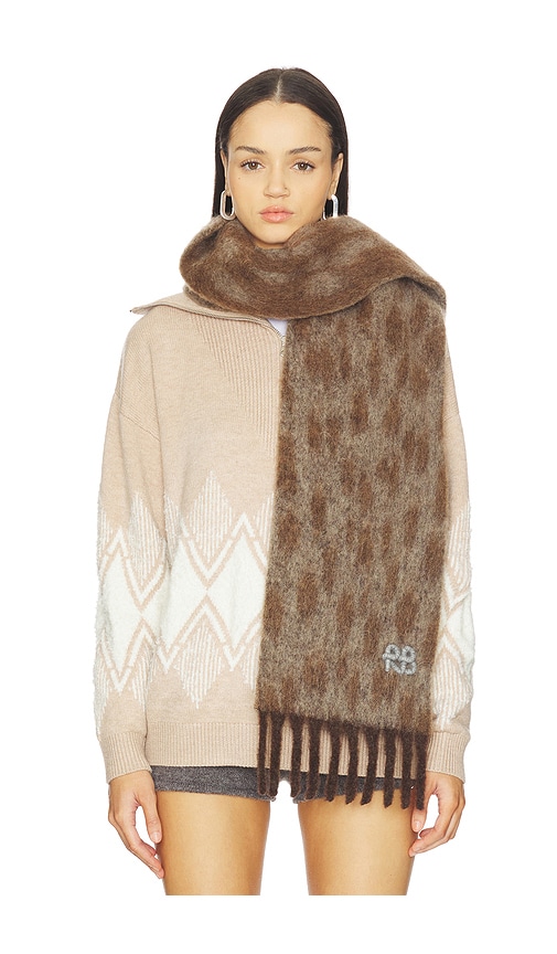 Ruslan Baginskiy Scarf in Beige & Brown