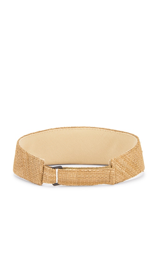  Ruslan Baginskiy Schirmmütze Aus Stroh Monogram-embellished Straw Visor In Neutral. 