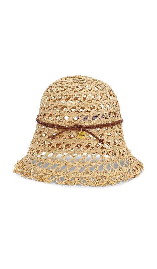  Ruslan Baginskiy Sombrero Pesca Cut Out Straw Bucket Hat En Color Beige Talla M/l  (también En S/m). 