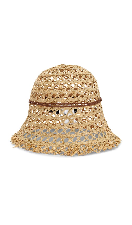  Ruslan Baginskiy Sombrero Pesca Cut Out Straw Bucket Hat En Color Beige Talla M/l  (también En S/m). 