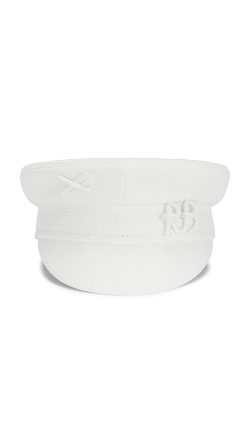 Ruslan Baginskiy Monogram-embellished Baker Boy Cap - Women's Clothing