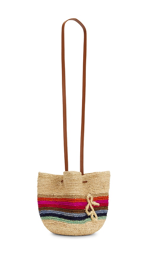  Ruslan Baginskiy Beuteltasche Striped Pouch Bag In Neutral. 
