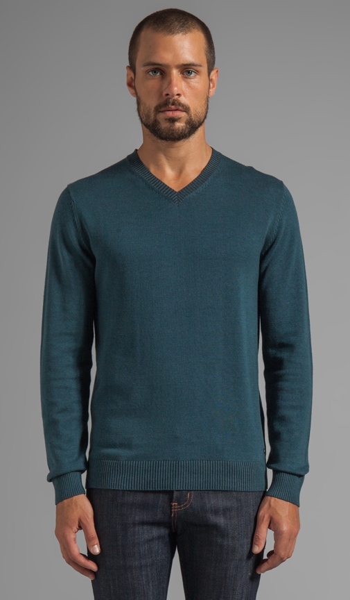Plate Sweater Pullover V Neck