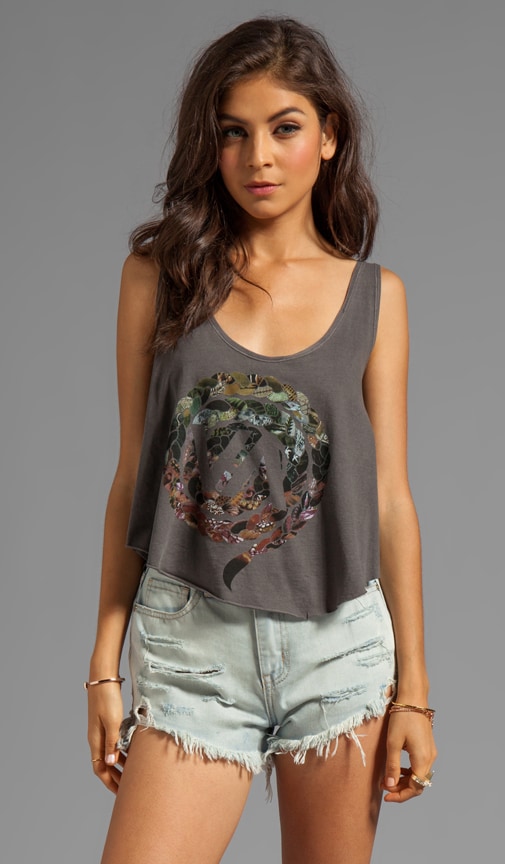 Braid Twist Graphic Jersey Loose Fit Tank