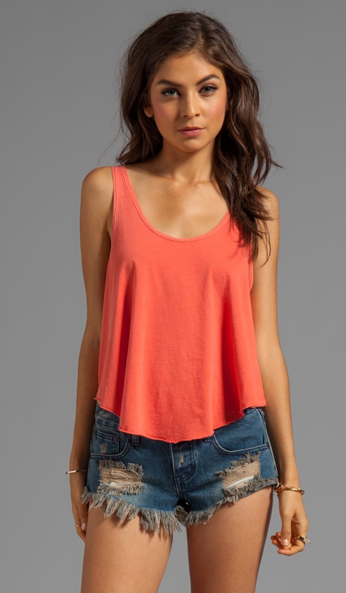 Label Drape Jersey Loose Fit Tank
