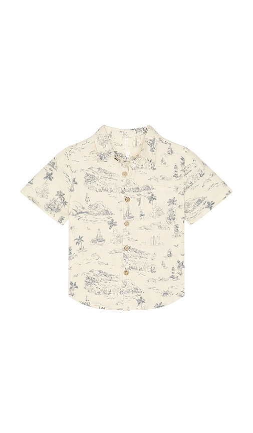 Rylee + Cru Rylee + Cru Collared Short Sleeve Shirt