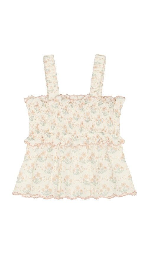  Rylee + Cru Smocked Tank In Pink. Size 2/3. Also In 4/5, 6/7. 