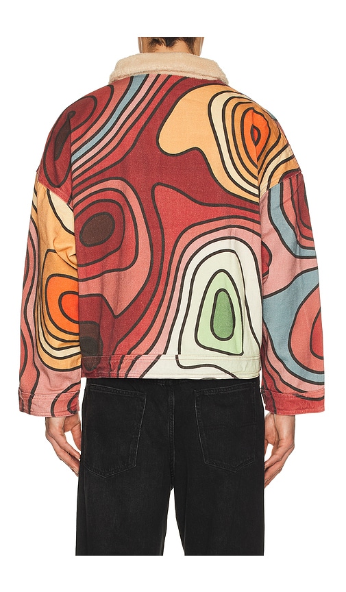 Ryoko Rain Reversible 70s Work Jacket In Multi