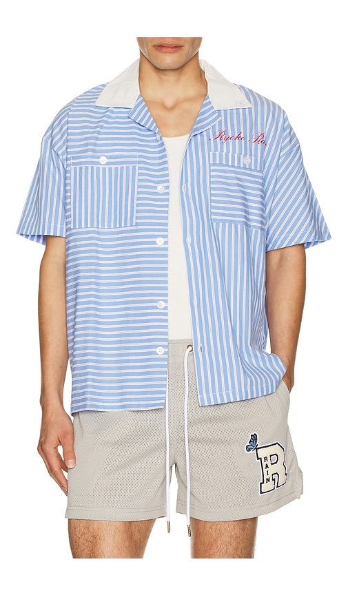 Ryoko Rain Oxford Pinstripe Button Up Shirt