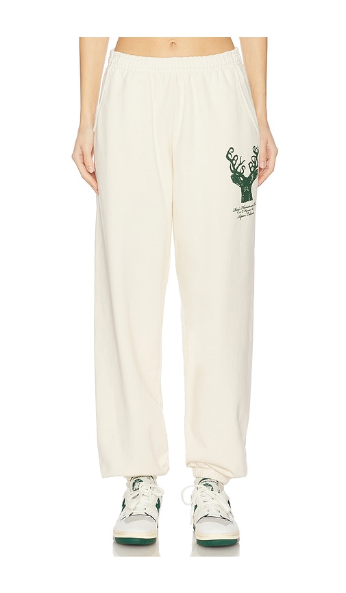Ray's X Revolve Deer Sweatpant In 奶油色
