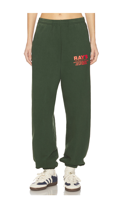 Ray's X Revolve Pine Sweatpant In 绿色