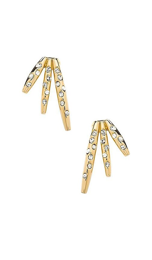 Quills Button Earrings