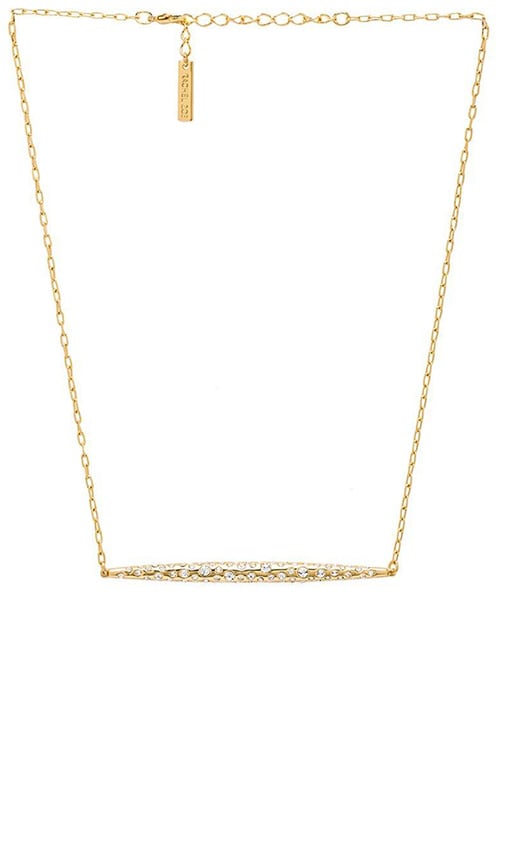 Large Quill Pave Bar Necklace