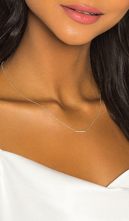 Diamond Mini Bar Necklace