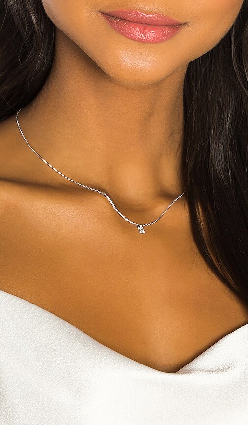 Baguette Solitaire Necklace