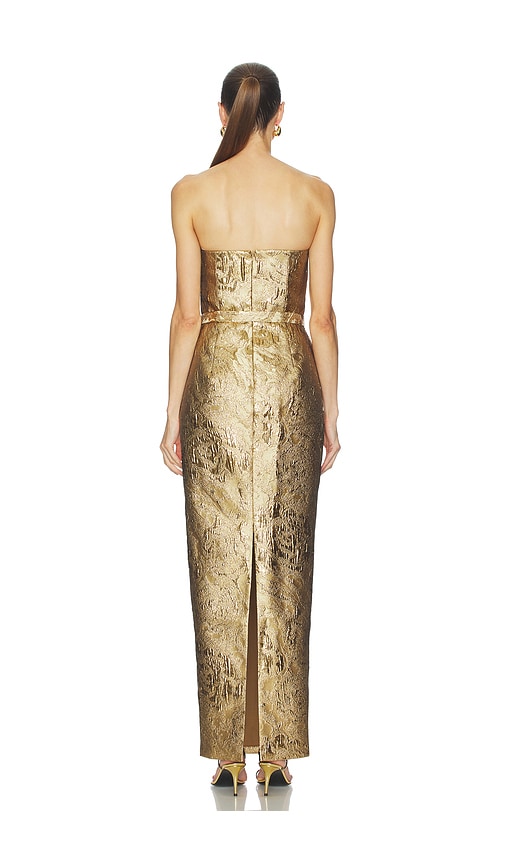  Sans Faff Kleid Blair In Metallic Gold. Größe S. Also In Xs. 
