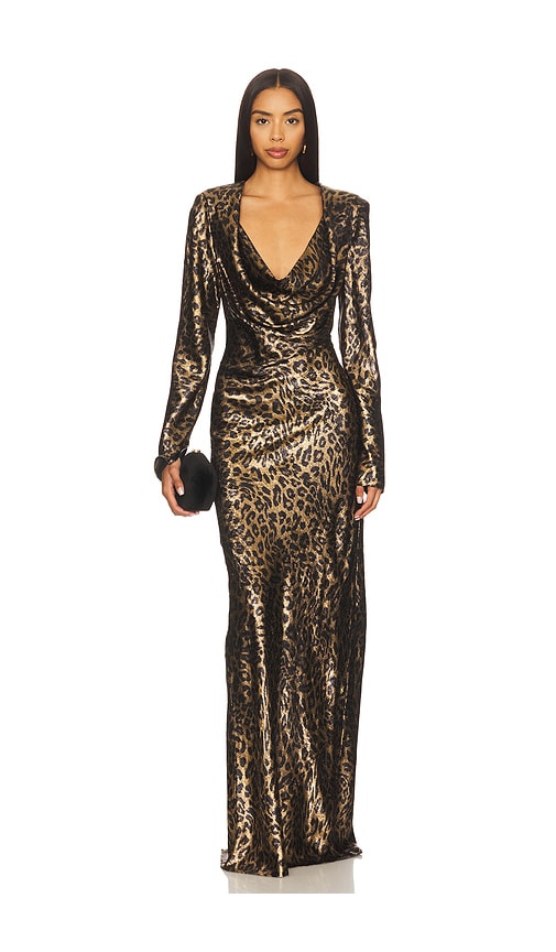 Leopard Print Maxi Dress With Sleeves - Free Shipping & Returns | REVOLVE Leopard Print Maxi Dress With Sleeves - Free Shipping & Returns | REVOLVE