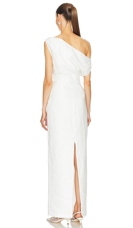  Sans Faff Schulterfreies Maxikleid In White. Größe S. Also In L. 