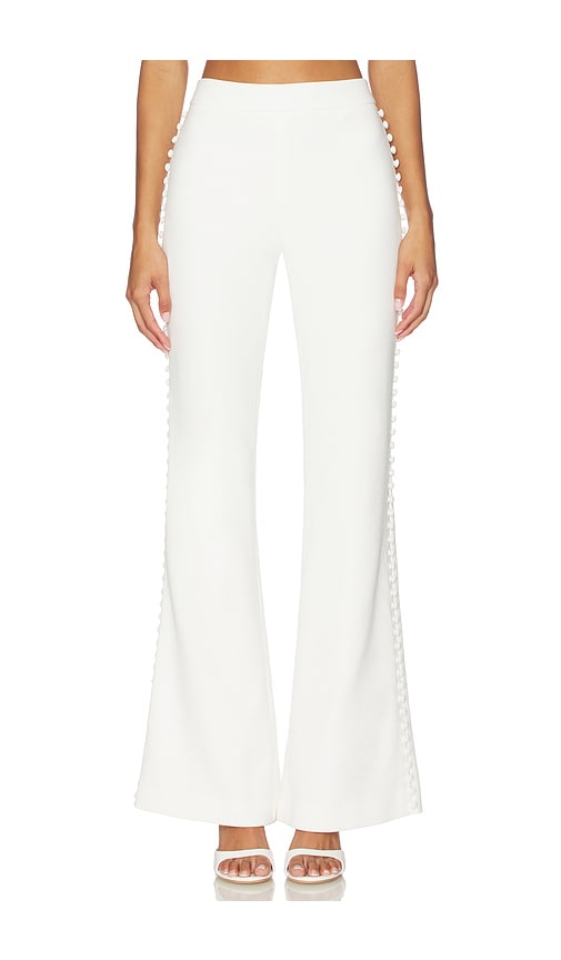 Sans Faff Marais Button Trousers In White