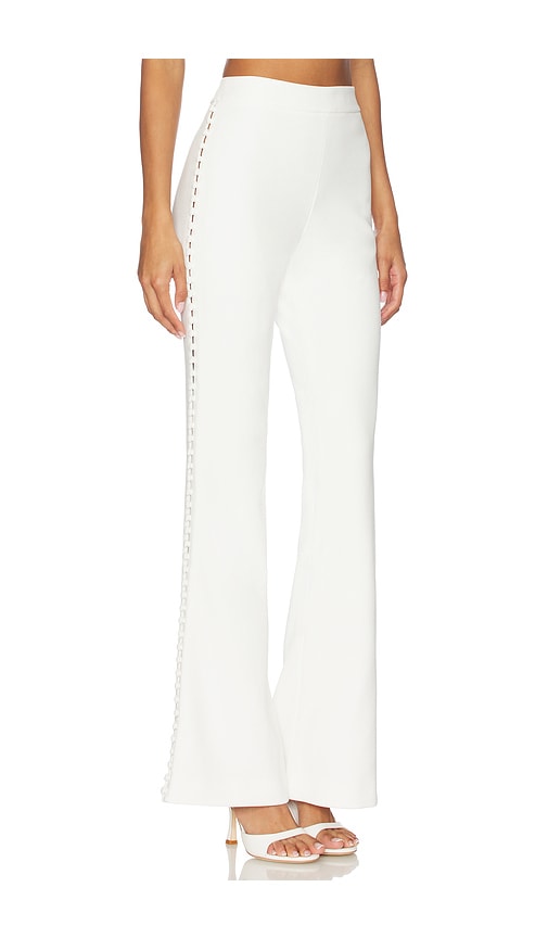 Sans Faff Marais Button Trousers In White