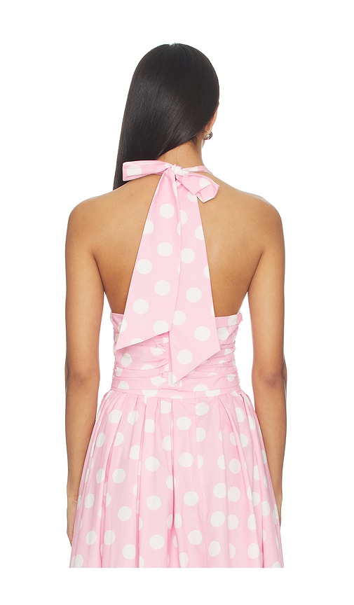  Sans Faff Neckholder-top Carlo In Pink,white. Größe Xs. Also In S, L. 