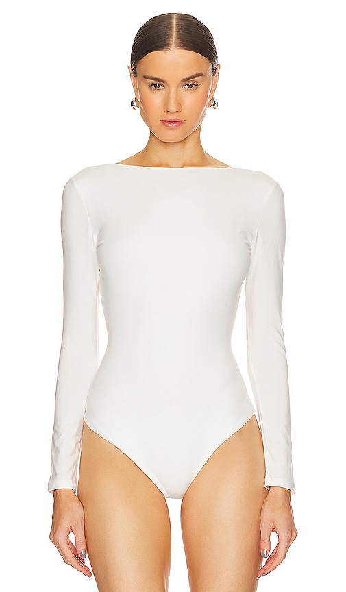Shop Sans Faff Cross Back Bodysuit In White
