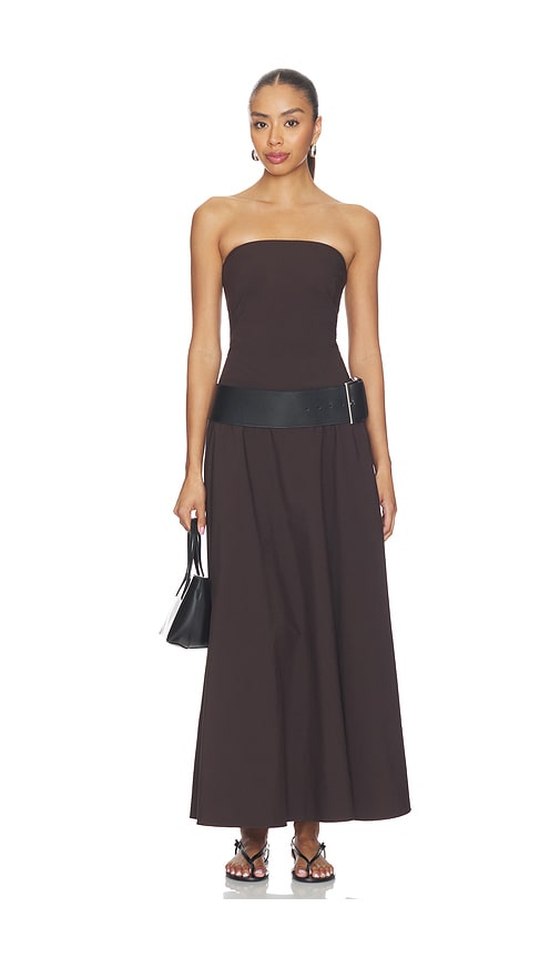 St. Agni Strapless Rouleau Dress