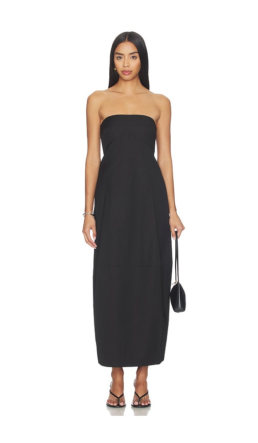 St. Agni Canvas Pleat Cocoon Dress