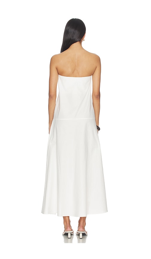  St. Agni Trägerloses, Asymmetrisches Kleid Oxford In White. Größe Xs. Also In S, M, L. 
