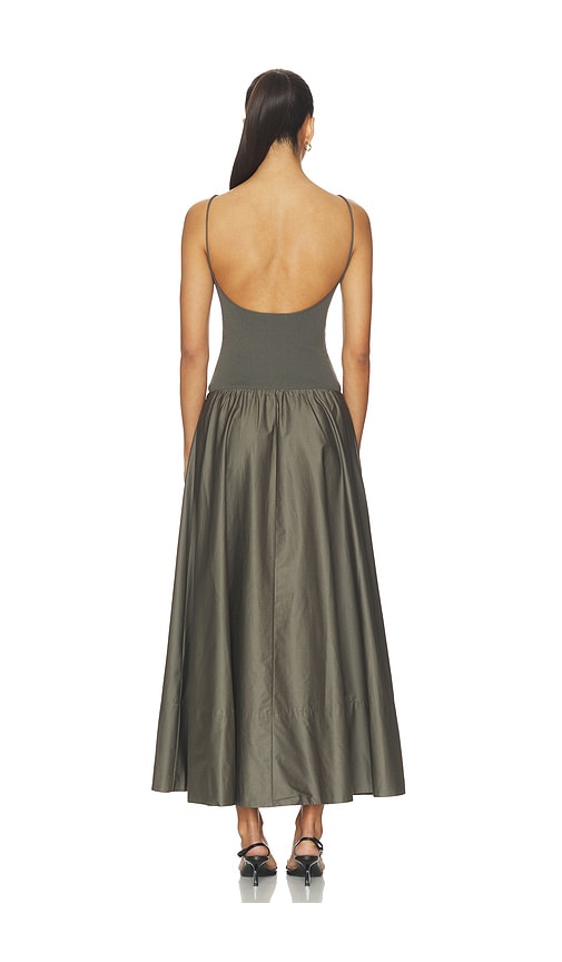  St. Agni Rückenfreies Kleid Mit Abgerundetem Saum In Taupe. Größe Xs. Also In S, M, L, Xl. 
