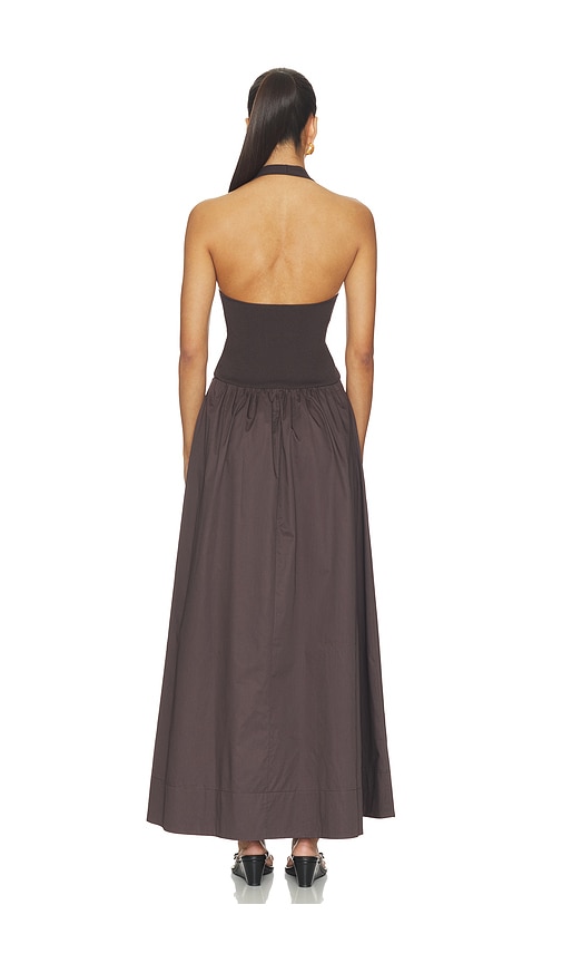  St. Agni Neckholder-kleid Mit Raffung In Chocolate. Größe Xs. Also In S, M, L. 