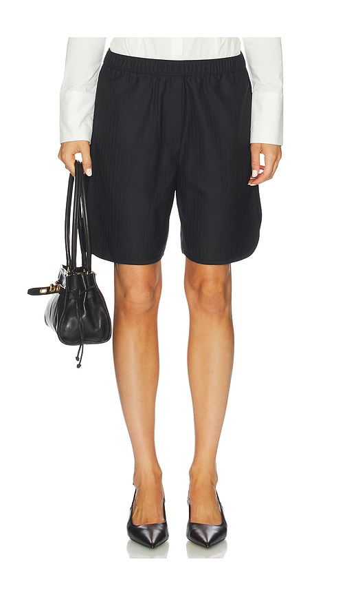 St Agni Tailored Active Shorts €“ É»‘色细æ�¡çº¹. Űºç � Xl (also €“ L, M, S, Xs, Xxs). In Black