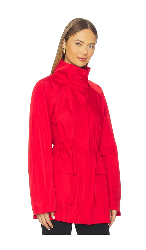 St Agni Paper Taffeta Parka In Red