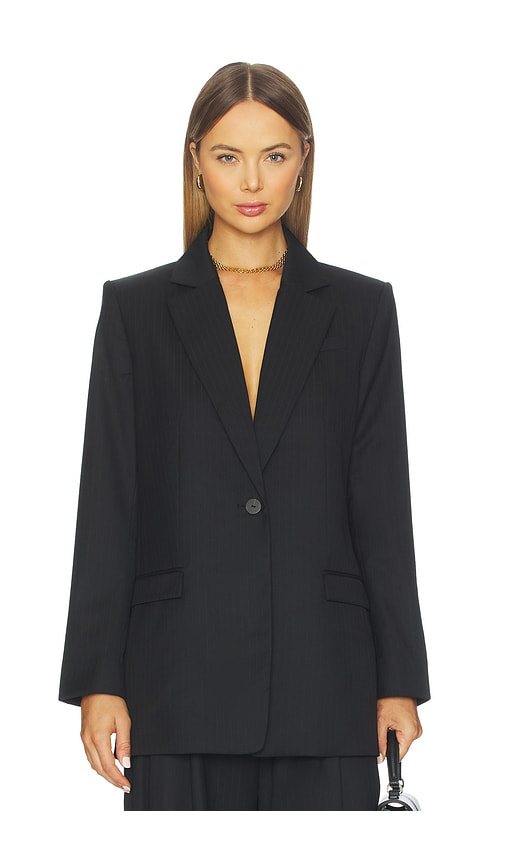 St Agni Split Back Blazer €“ É»‘色细æ�¡çº¹. Űºç � Xs (also €“ L, M, S, Xl). In Black