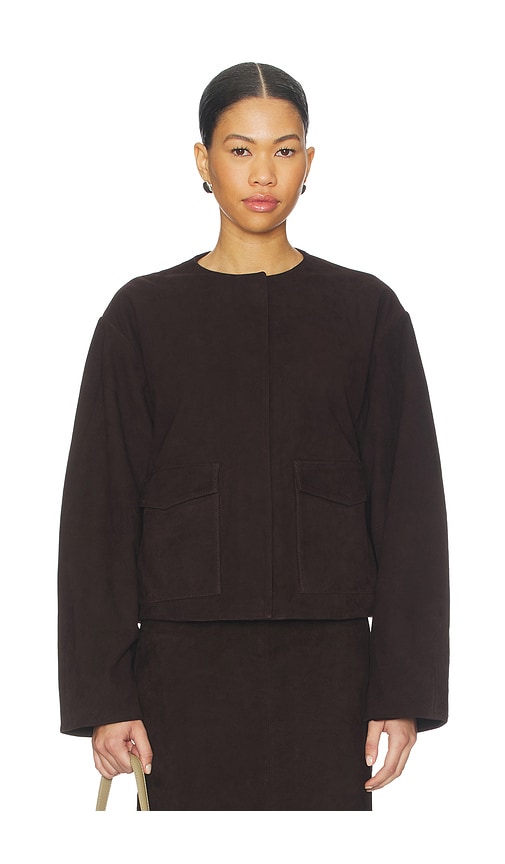 St. Agni Suede Utility Cocoon Bomber