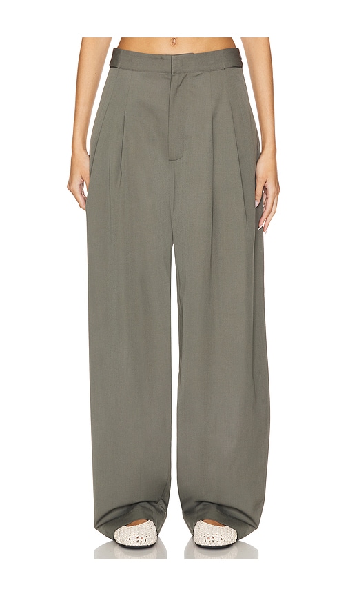 Shop St Agni Adjustable Pants In Smokey Olive