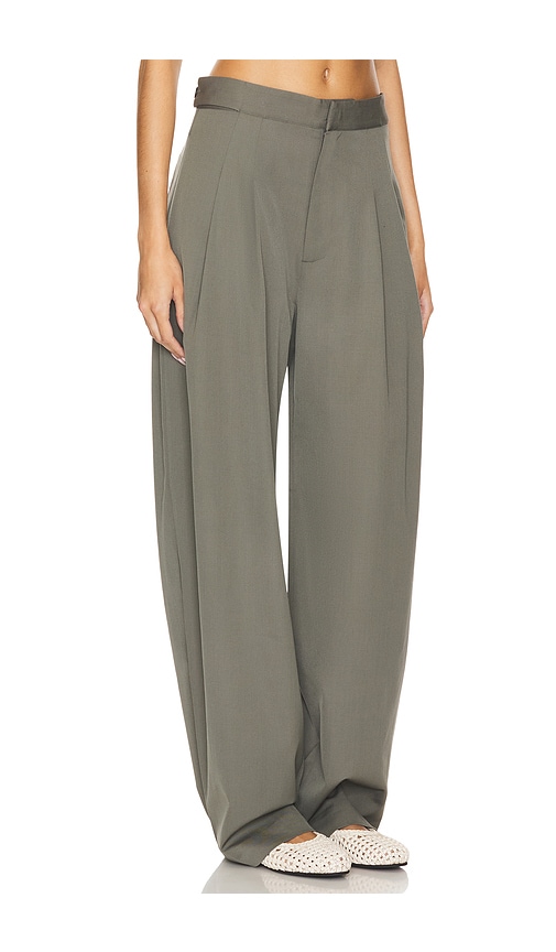 Shop St Agni Adjustable Pants In Smokey Olive