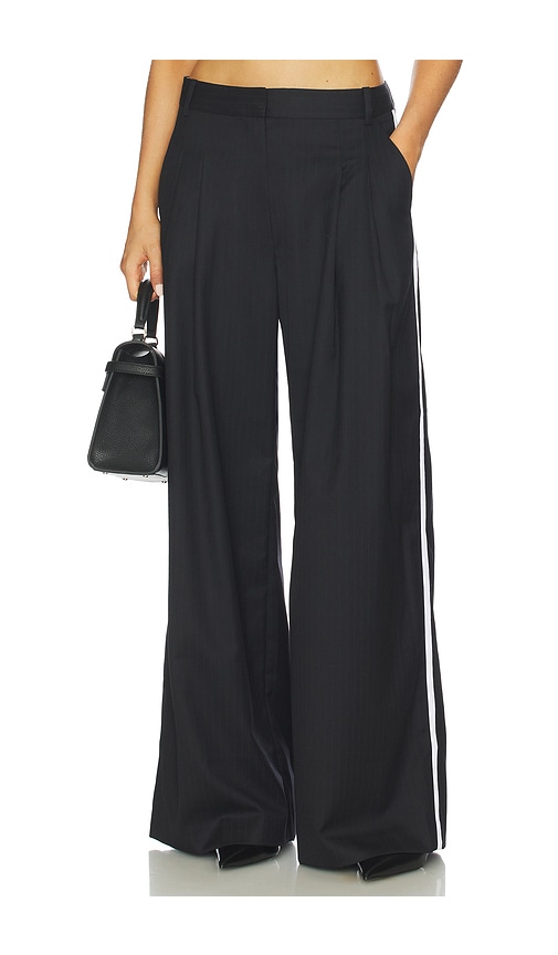 St Agni Side Stripe Homme Pant In Black